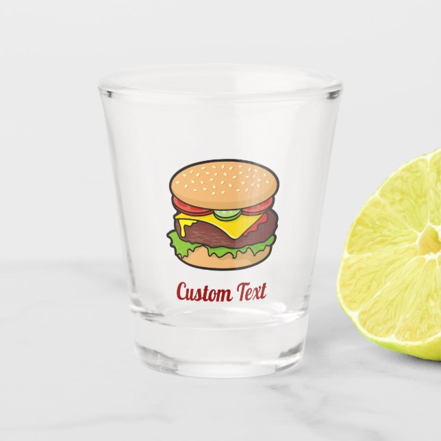 Copo De Shot Cartoon Cheeseburger (Frente)