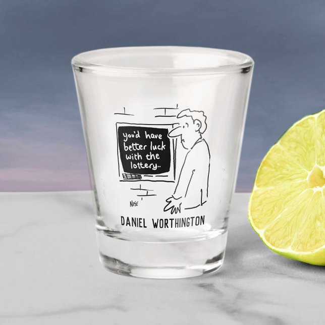 Copo De Shot Cartoon da Loteria da Máquina de Caixa. (Criador carregado)