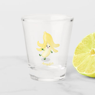 Copo De Shot Cartoon de banana kawaii