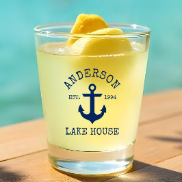 Copo De Shot Casa da Família de Âncoras Azul Marinho
