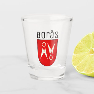 Copo De Shot Casaco de Armas de Borås, Suecia