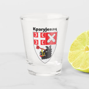 Copo De Shot Casaco de Armas de Kragujevac, Sérvia