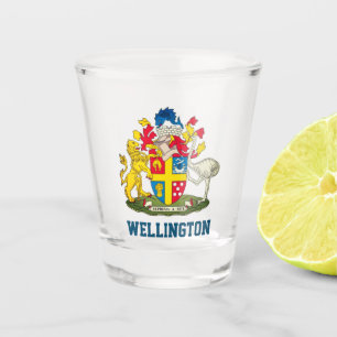 Copo De Shot Casaco de Armas de Wellington, Nova Zelândia