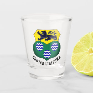 Copo De Shot Casaco de Arms de County Leitrim, Irlanda