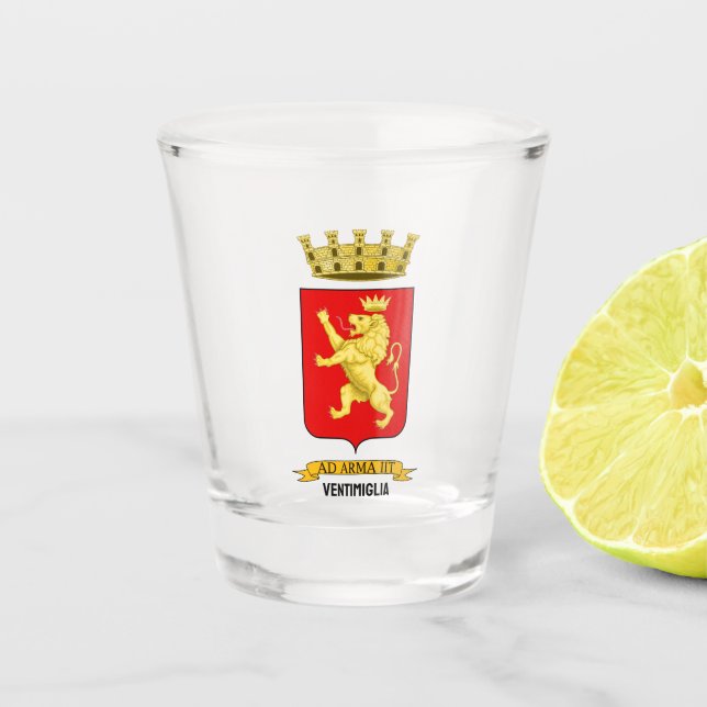 Copo De Shot Casaco de braços de Ventimiglia (Frente)