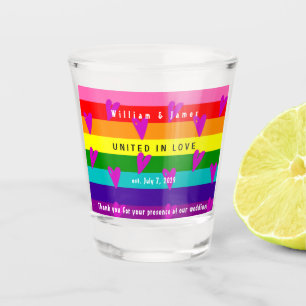 Copo De Shot Casamento gay LGBTQ Casamento Obrigado