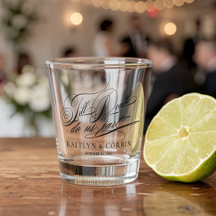 Copo De Shot Casamento Gótico Elegante Até a Morte