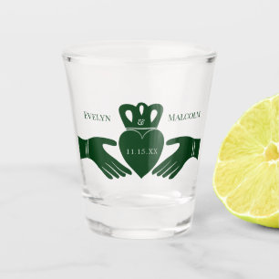 Copo De Shot Casamento Gráfico Simples - Irlandês Claddagh Ri
