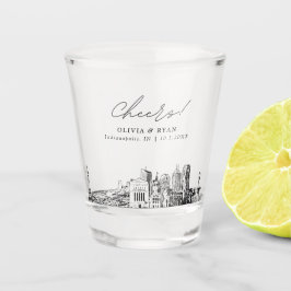 Copo De Shot Casamento Indianápolis Favorece Chefias Personaliz