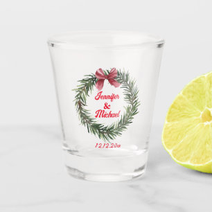 Copo De Shot casamento no inverno de wreath de natalidade