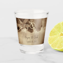 Copo De Shot Casamento Russo de Cavalo Marrom Ocidental