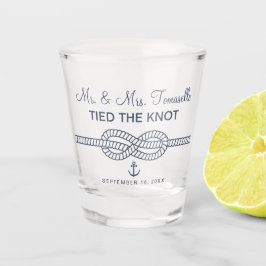 Copo De Shot Casamento Sr e Sra Nó Amarrado Náutico