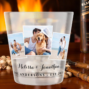 Copo De Shot Casamento Único de Foto Personalizado 3