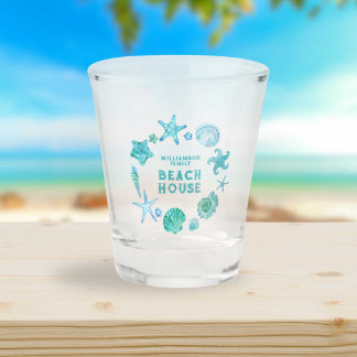 Copo De Shot Cascas Costeiras Azuis e Starfish Beach House