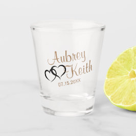 Copo De Shot Castanho de chocolate pastel