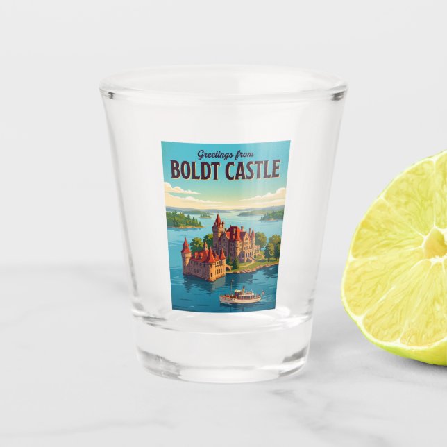 Copo De Shot Castelo Boldt EUA (Frente)