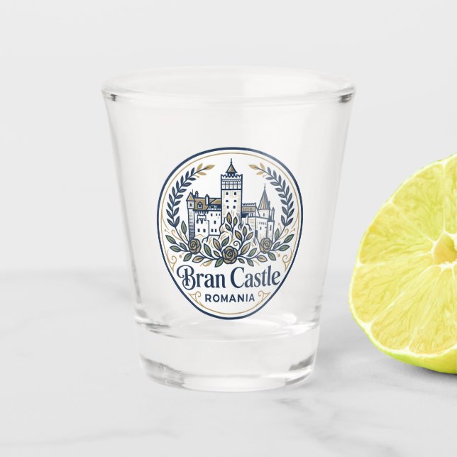 Copo De Shot Castelo de Bran Romênia (Frente)
