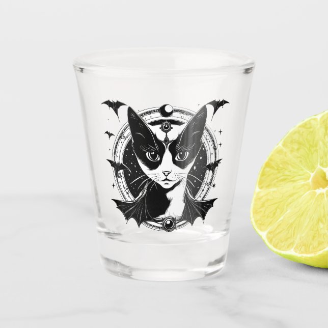 Copo De Shot Cat e Bats I (Frente)
