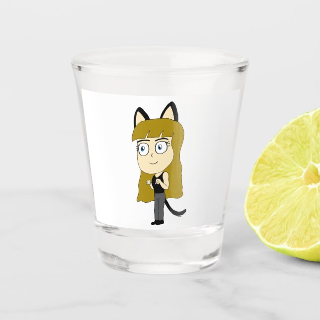 Copo De Shot catgirl chibi (Frente)