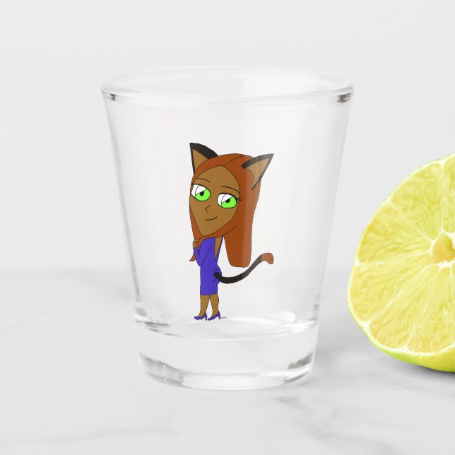 Copo De Shot catgirl chibi (Frente)