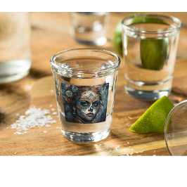 Copo De Shot Catrina Azul