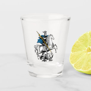 Copo De Shot Cavaleiro de St George do símbolo da bandeira de