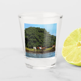 Copo De Shot Cavalos pela água - Costa Rica