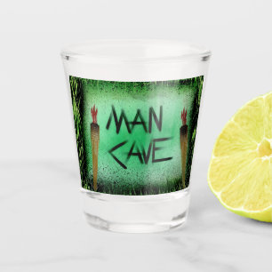 Copo De Shot Caverna do Homem da Tocha Tiki Verde