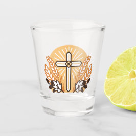 Copo De Shot Celebrar a fé com a colheita - Arte inspiradora
