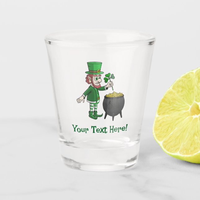 Copo De Shot Celebre o Dia de São Patrício (Frente)