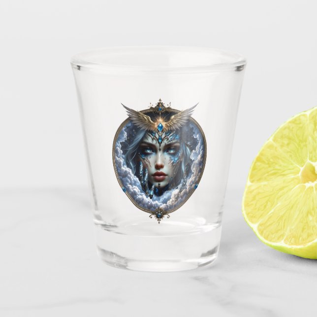 Copo De Shot Celestia – Guardiã do Céu Infinito.  (Frente)