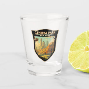 Copo De Shot Central Park New York Viagem Art Vintage