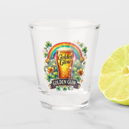 Copo De Shot Cerveja do Dia de São Patrício, Arco-íris e Trevo