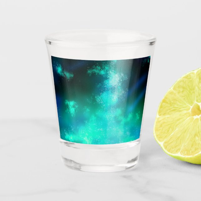 Copo De Shot Céu noturno Esmeralda (Frente)