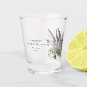 Copo De Shot Chá de Bebê Lavanda Real em Aquarela