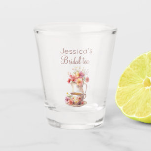 Copo De Shot Chá de Noiva Boho Floral Vintage Chá de Noiva Boêm