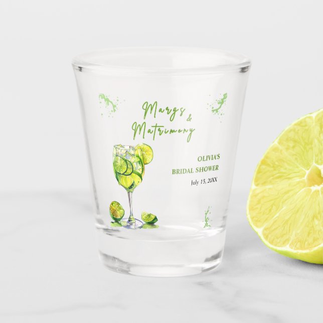 Copo De Shot Chá de Noiva Margs e Matrimônio Coquetel (Frente)