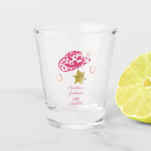 Copo De Shot Chapéu de Cowgirl Rosa Personalizado Country Despe