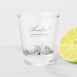 Copo De Shot Charlotte Wedding Favorece Chefias Personalizadas