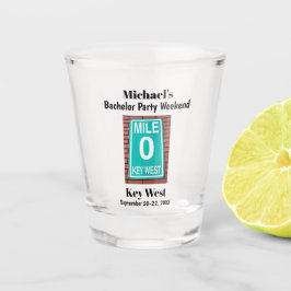 Copo De Shot Chaves de Férias de Despedida de Solteiro em Key W
