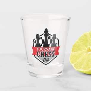 Copo De Shot Checkmate do Chess Player do NOME Personalizado