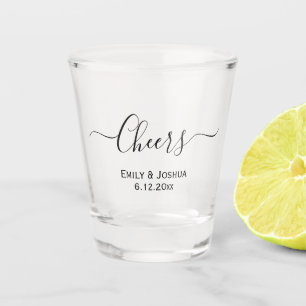 Copo De Shot Cheers Custom Personalized Wedding Party Favor