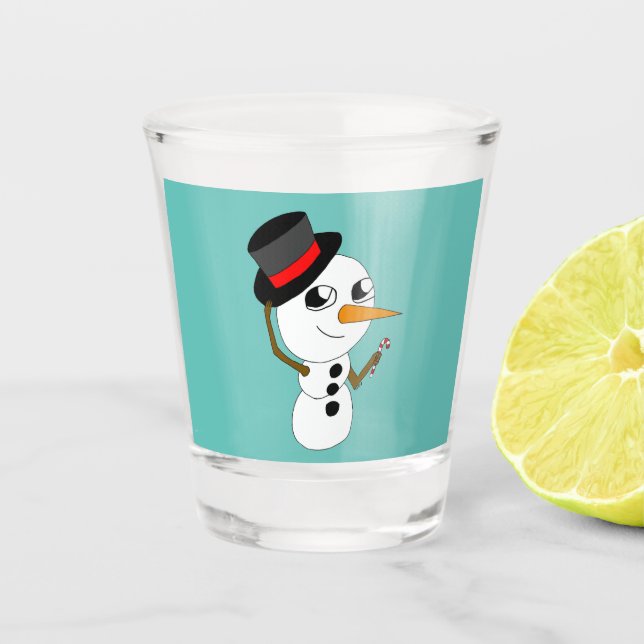 Copo De Shot Chibi smowman shot glass (Frente)