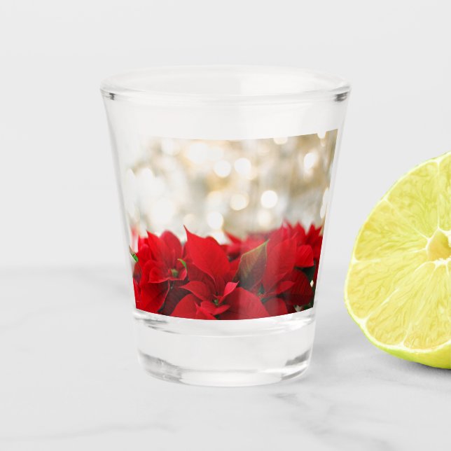 Copo De Shot Christmas Poinsettia (Frente)