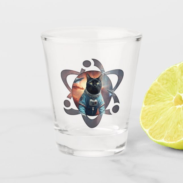 Copo De Shot Ciência do Cat. Espacial (Frente)