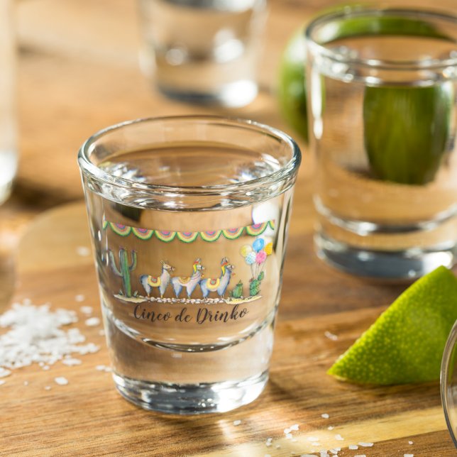 Copo De Shot "Cinco De Drinko" | Festa Llama (Criador carregado)