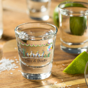 Copo De Shot "Cinco De Drinko" Fiesta Llama