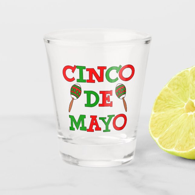 Copo De Shot Cinco De Mayo Maracas (Frente)