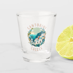 Copo De Shot Círculo de Distância da Grécia Santorini
