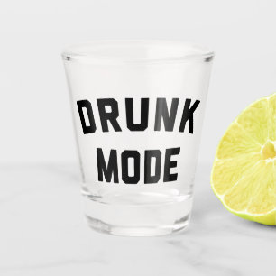Copo De Shot Citação Funny Modo Bebado